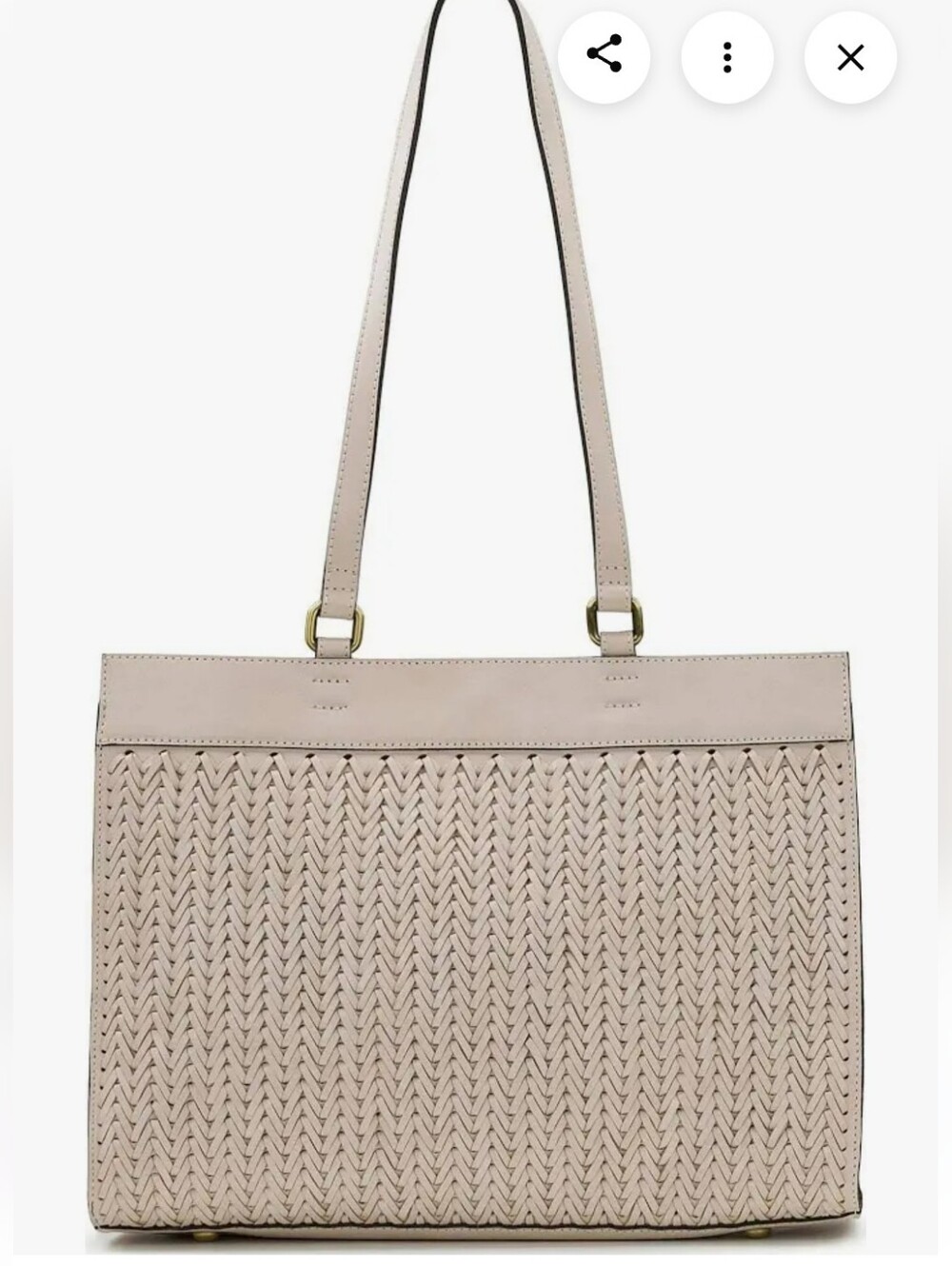 Patricia Nash Cream Woven Tote